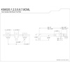 image:imageKingston Brass KS6020CML Manhattan Wall Mount Tub Faucet Matte Black