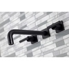 image:imageKingston Brass KS6020CML Manhattan Wall Mount Tub Faucet Matte Black
