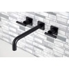 image:imageKingston Brass KS6020CML Manhattan Wall Mount Tub Faucet Matte Black