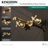 image:imageKingston Brass KS7021AX English Country Wall Mount Roman Tub Faucet Polished ChromePolished Chrome