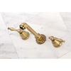 image:imageKingston Brass KS7026NL Naples TwoHandle 3Hole Wall Mount Roman Tub Faucet in Polished NickelAntique Brass