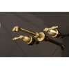image:imageKingston Brass KS7026NL Naples TwoHandle 3Hole Wall Mount Roman Tub Faucet in Polished NickelBrushed Brass