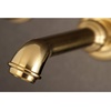 image:imageKingston Brass KS7026NL Naples TwoHandle 3Hole Wall Mount Roman Tub Faucet in Polished NickelBrushed Brass
