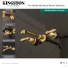 image:imageKingston Brass KS7028AL English Country Wall Mount Roman Tub Faucet Brushed NickelBrushed Brass