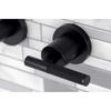 image:imageKingston Brass KS8020CKL Kaiser 2Handle WallMount Roman Tub Faucet Matte BlackMatte Black