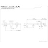 image:imageKingston Brass KS8020CKL Kaiser 2Handle WallMount Roman Tub Faucet Matte BlackMatte Black