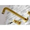 image:imageKingston Brass KS8020DKL Kaiser Roman Tub Faucet Matte Black 1463 x 10 x 306Brushed Brass