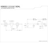 image:imageKingston Brass KS8020DKL Kaiser Roman Tub Faucet Matte Black 1463 x 10 x 306Brushed Brass