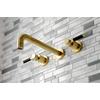 image:imageKingston Brass KS8020DKL Kaiser Roman Tub Faucet Matte Black 1463 x 10 x 306Brushed Brass