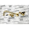 image:imageKingston Brass KS8020DKL Kaiser Roman Tub Faucet Matte Black 1463 x 10 x 306Polished Brass
