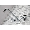 image:imageKingston Brass KS8020DKL Kaiser Roman Tub Faucet Matte Black 1463 x 10 x 306Polished Chrome