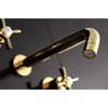 image:imageKingston Brass KS8025ZX Millennium TwoHandle Wall Mount Tub Faucet Oil Rubbed BronzePolished Brass