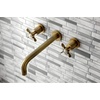 image:imageKingston Brass KS8027BEX Essex TwoHandle Wall Mount Tub Faucet Brushed BrassAntique Brass