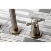 image:imageKingston Brass KS8027BEX Essex TwoHandle Wall Mount Tub Faucet Brushed BrassBrushed Nickel