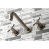 image:imageKingston Brass KS8027BEX Essex TwoHandle Wall Mount Tub Faucet Brushed BrassBrushed Nickel