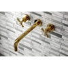 image:imageKingston Brass KS8027BEX Essex TwoHandle Wall Mount Tub Faucet Brushed BrassPolished Brass