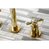 image:imageKingston Brass KS8027BEX Essex TwoHandle Wall Mount Tub Faucet Brushed BrassPolished Brass