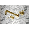 image:imageKingston Brass KS8027DL Concord Roman Tub Faucet Brushed Brass 275 x 8 x 10Brushed Brass