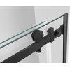 image:imageKingston Brass Prato SSD60768KL8 60 L x 76 H Left Handed Showe Door Brushed NickelMatte Black