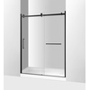 image:imageKingston Brass Prato SSD60768KL8 60 L x 76 H Left Handed Showe Door Brushed NickelMatte Black