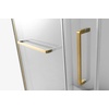 image:imageKingston Brass Prato SSD60768KR0 60 L x 76 H Right Handed Showe Door Matte BlackBrushed Brass