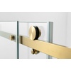 image:imageKingston Brass Prato SSD60768KR0 60 L x 76 H Right Handed Showe Door Matte BlackBrushed Brass