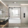 image:imageKingston SSD60608SL7 Toledo 60 W x 60 H Left Handed Tub Door Brushed BrassMatte Black