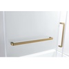 image:imageKingston SSD60608SR0 Toledo 60 W x 60 H Right Handed Tub Door Matte BlackBrushed Brass