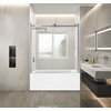 image:imageKingston SSD60608SR0 Toledo 60 W x 60 H Right Handed Tub Door Matte BlackBrushed Nickel