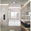 image:imageKingston SSD60608SR0 Toledo 60 W x 60 H Right Handed Tub Door Matte BlackPolished Chrome