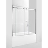image:imageKingston SSD60608SR0 Toledo 60 W x 60 H Right Handed Tub Door Matte BlackPolished Chrome