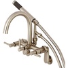 image:imageAqua Vintage AE8158DL Concord 7Inch Adjustable Wall Mount Tub Faucet Brushed NickelBrushed Nickel