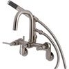 image:imageAqua Vintage AE8450DL Concord Wall Mount Clawfoot Tub Faucet Matte BlackBrushed Nickel