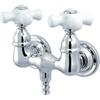 image:imageKingston Brass CC40T1 Wall Mount Vintage Leg Tub Filler Polished Chrome 338Inch CenterPolished Chrome