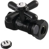 image:imageKingston Brass CC44150X Quarter Turn Valve 12 FIP X 12 or 716Inch Slip Joint Matte Black