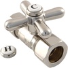 image:imageKingston Brass CC44451X Vintage 58Inch OD X 12Inch OD Compression Straight Stop Valve 218Inch Polished ChromeBrushed Nickel