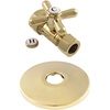 image:imageKingston Brass CC44452XK 58Inch OD X 12Inch OD Comp QuarterTurn Straight Stop Valve with Flange Polished Brass