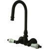 image:imageKingston Brass CC74T1 Vintage Leg Tub Filler Porcelain Lever Handle Polished Chrome8Inch Adjustable CenterOil Rubbed Bronze