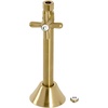 image:imageKingston Brass CC83257X 12 Sweat x 38 OD Comp Straight Shut Off Valve with 5 Extension Brushed BrassBrushed Brass