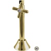 image:imageKingston Brass CC83257X 12 Sweat x 38 OD Comp Straight Shut Off Valve with 5 Extension Brushed BrassPolished Brass