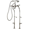 image:imageKingston Brass CCK103T8 VintageAqua Eden Tub Filler Combo with Lever Handle and Supply Lines Brushed NickelBrushed Nickel