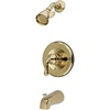 image:imageKingston Brass KB1632 Magellan Tub and Shower Faucet with Single Lever Handle Polished Brass 5Inch Spout ReachPolished Brass
