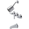 image:imageKingston Brass KBX8136NDL NuvoFusion Tub and Shower Faucet Polished Nickel 713 x 1288 x 513Polished Chrome