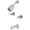 image:imageKingston Brass KBX8141DL Concord DoubleHandle Tub and Shower Faucet in Polished ChromePolished Nickel