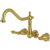 image:imageKingston Brass KS1027AL Wall Mount Tub Filler Brushed Brass 13 x 794 x 619Brushed Brass