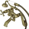 image:imageKingston Brass KS269ORB Vintage Wall Mount Clawfoot Tub Filler with Hand Shower Oil Rubbed Bronze  OilRubbed Bronze 913 x 75 x 6Antique Brass