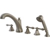 image:imageKingston Brass KS43255AL Metropolitan Roman Tub Faucet with Hand Shower Oil Rubbed BronzeBrushed Nickel