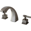 image:imageKingston Brass KS4362QL Fortress Roman Tub Faucet Polished BrassBrushed Nickel