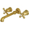 image:imageKingston Brass KS7021AX English Country Wall Mount Roman Tub Faucet Polished ChromeBrushed Brass