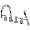 image:imageKingston Brass KS83215DL Concord 5Piece Roman Tub Faucet Polished ChromePolished Chrome